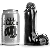 All Black Anal Dildo 13 cm