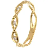 Trendor 68415 Damen-Ring Gold 333/8K mit Zirkonias