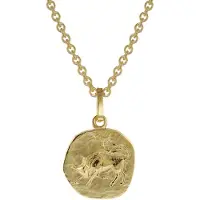 Trendor 75905-05 Sternzeichen für Kinder Stier Gold 333 Anhänger + Halskette