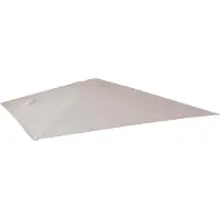 Mendler Ersatz-Bezug für Luxus-Ampelschirm MCW-A96, Sonnenschirmbezug Ersatzbezug, 3,5x3,5m (Ø4,95m) Polyester creme-grau