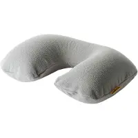 Travel-Blue Fleecy Inflatable Travel Neck Pillow Grau