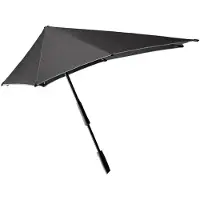 Senz Large Stick Sturmschirm black reflective