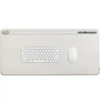 OrbitKey Schreibtischunterlage Desk Mat veganem Leder large Dokumentenversteck stone