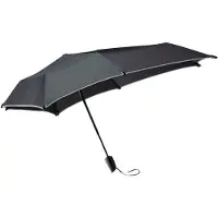 Senz Automatic faltbares Sturmschirm black reflective
