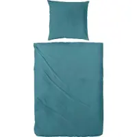 PRIMERA Luxus Mako-Satin Bettwäsche 135x200 uni einfarbig smaragd 25501-555