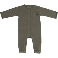 Babys Only Strampler Mit Füßen Melange Khaki - 62