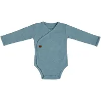 Babys Only Baby Body Langen Ärmeln Melange Stonegreen - 68