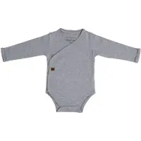 Babys Only Baby Body Langen Ärmeln Melange Grau - 50