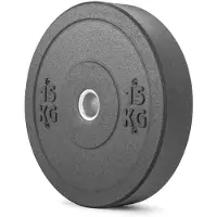 Gymstick Hi-impact 15kg Olympiascheibe Schwarz 15 kg Schwarz 15 kg