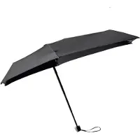 Senz Micro Manual faltbares Sturmschirm pure black