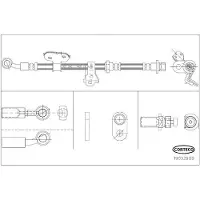 CORTECO Bremsschlauch ERSTAUSRÜSTERQUALITÄT [Hersteller-Nr. 19032909] für Honda