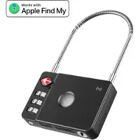 Mili MiLock, Smart-Padlock, Code, Schwarz, IP65, iOS, Kunststoff, Zink