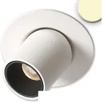 ISOLED LED Einbauleuchte Pipe MiniAMP weiß, 3W, 24V DC, warmweiß, dimmbar
