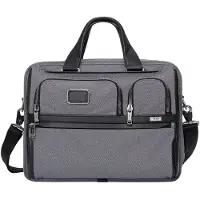 Tumi Alpha EXP Org Laptop Brief meteor grey