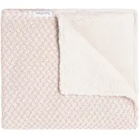Babys Only Gitterbettdecke Teddyfutter Happiness Alt Rosa/Ecru
