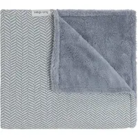 Babys Only Kinderdecke Teddyfutter Dawn Nordic Blue/Ecru