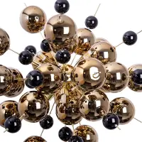 Näve Pendelleuchten - Pendelleuchte "EXPLOSION" Ø: 65cm gold, Hängelampe im Design Style, aus Metall und Glas in gold, 193 cm hoch, Ø 65 cm, G9-Fassung