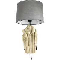 Licht-Erlebnisse Treibholz Wandleuchte Stoff Schirm Handarbeit Unikat Schwemmholz Wandlampe Flur Wohnzimmer