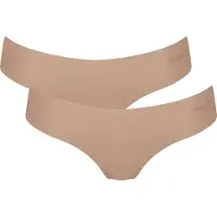 Sloggi String "ZERO Microfibre 2.0" nahtlos, gewellte Abschlüsse, ultraleicht, Hipster-Stil