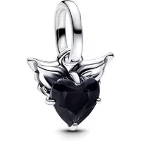 Pandora 793626C01 Mini Charm-Anhänger Silber Geflügeltes Herz