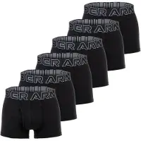 Under Armour Herren Boxershorts, 6er Pack - Performance Cotton Trunks - Solid 3 in, Stretch, Baumwollmischung
