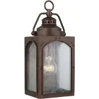 FEISS Elstead Randhurst Außen-Wandleuchte E27 35cm Kupfer-Oxid IP44 Anti-Meerwasser