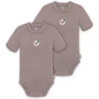 Normani 2er Set Baby Merino Kurzarmbody „Tihoi" - 9309
