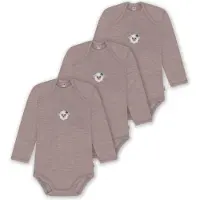 Normani 3er Pack Baby Merino Body Langarm „Auckland" - 9379