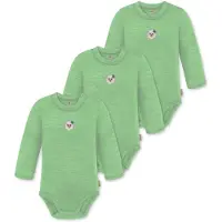 Normani 3er Pack Baby Merino Langarmbody „Tuai" - 9399