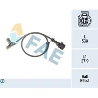 FAE ABS Sensor Raddrehzahl Vorne für VW SHARAN (7M8, 7M9, 7M6) 78295