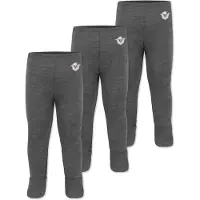 Normani 3er Pack Baby Merino Hose mit Füssen - 9541