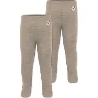 Normani 2er Pack Baby Merino Hose mit Füssen - 9537