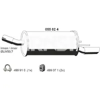 ERNST 055024 Endschalldämpfer für OPEL Astra H Caravan (A04) Auspuff