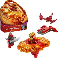 LEGO NINJAGO Kais Drachen-Spinjitzu-Spinner - Action Ninja Spielzeug mit 2 Minifiguren - Kleines Spielset für Kinder - Geschenkidee für Jungen und Mädchen ab 6 Jahren 71823