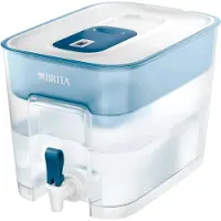 Brita Wasserfilter Flow inkl. 1 MAXTRA+ Filterkartusche – XXL Tischwasserfilter mit Zapfhahn zur Reduzierung von Kalk, Chlor und geschmacksstörenden Stoffen