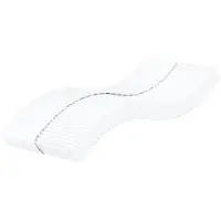 vidaXL Schaumstoffmatratze Weiß 100x220 cm Härtegrad H2 H3