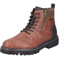 Rieker Herren Winterboots Stiefeletten Schnürboots Braun Synthetik wasserfest Größe: 43