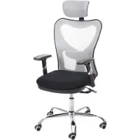Mendler Bürostuhl MCW-F13, Schreibtischstuhl Drehstuhl, Sliding-Funktion 150kg belastbar Stoff/Textil schwarz/grau