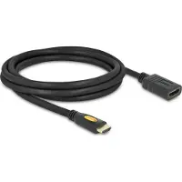 DeLOCK 2m HDMI, 2 m, HDMI Typ A (Standard), HDMI Typ A (Standard), 3D, Schwarz