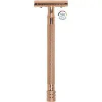 Merkur Rasierhobel 24G Geschlossener Kamm PVD Roségold 125x41x25 mm