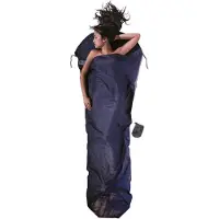 Cocoon - MummyLiner Silk / Cotton - Reiseschlafsack Gr 241 x 90/56 cm blau