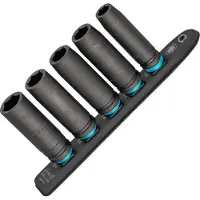 Hazet 900Slg-SR/5 Außen-Sechskant Steckleiste 5teilig Vierkant, 1/2" (12.5 mm)
