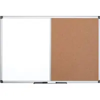 BI-Office Kombitafel Maya Kork/Whiteboard-Melamin 150x100cm
