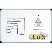 BI-Office Whiteboard Maya Serie W magnetisch Aluminiumrahmen 210x120cm
