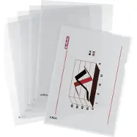 Herlitz Sichthülle, DIN A4, PP, transparent, 0,12 mm genarbt, seitlich und oben offen, mit Griffausstanzung