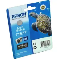 Epson Turtle T1577 Light Black, Hohe (XL-) Ausbeute, Light schwarz, Tinte auf Pigmentbasis, 25,9 ml, 1 Stück(e), 23000 Seiten