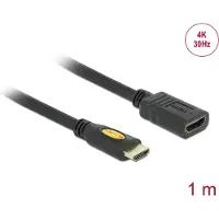 DeLOCK 1m HDMI, 1 m, HDMI Typ A (Standard), HDMI Typ A (Standard), 3D, Schwarz