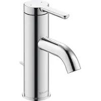 Duravit Einhebel-Waschtischmischer S C.1 mit Zugstangen-Ablaufgarnitur chrom chrom