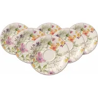Villeroy & Boch Untertasse "Frühstücksuntertassen Mariefleur Basic ø 19 cm 6er Set bunt"