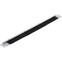 Lanberg AK-1103-S, Bürstenleiste, Schwarz, Grau, Metall, 1U, 48,3 cm (19 Zoll), 482,6 mm
